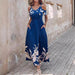Fashion Shoulder-baring Printed Waist-controlled Long Dress - Magellan Fashion Shop