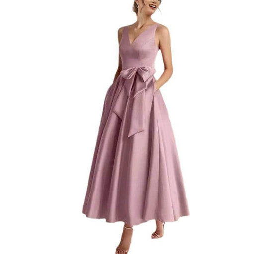 Birthday Party Host V-neck Socialite Daily Wearable Slimming Dress - Magellan Fashion Shop