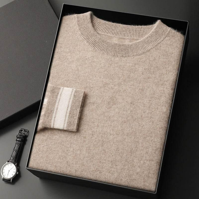 Leisure Sports Cashmere Men's Round Neck Sweater Suit - Magellan Fashion Shop