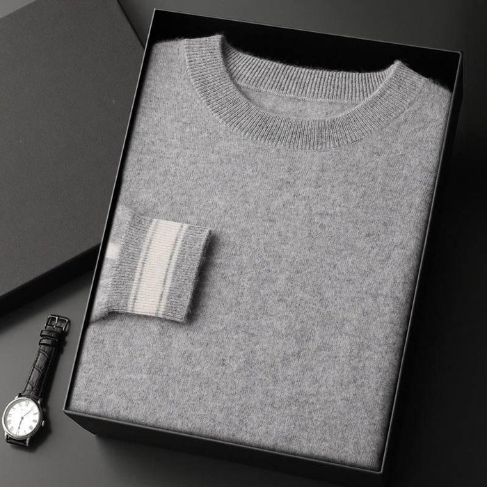 Leisure Sports Cashmere Men's Round Neck Sweater Suit - Magellan Fashion Shop