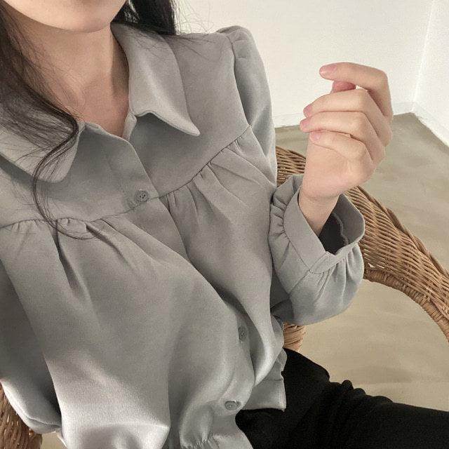 Fashion French Short Puff Sleeve Shirt Women - Magellan Fashion Shop
