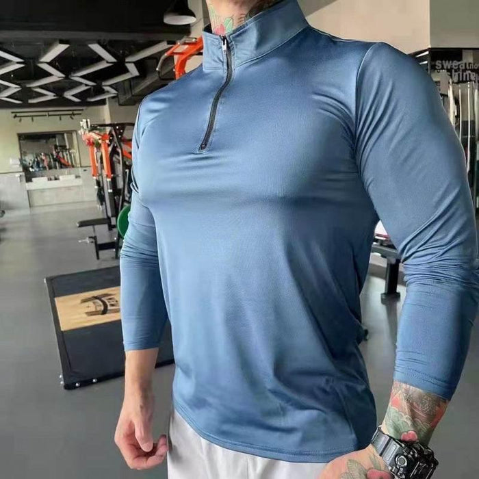 Sports Long-sleeved Men's Quick-drying High-elastic Tights - Magellan Fashion Shop