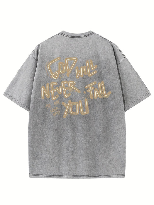 Retro Washed High Quality Cotton Pattern T-shirt - Magellan Fashion Shop
