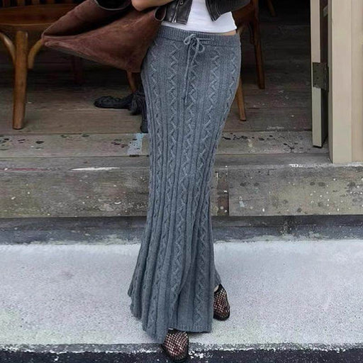 Autumn And Winter Pattern Low Waist Elastic Hip Skirt - Magellan Fashion Shop