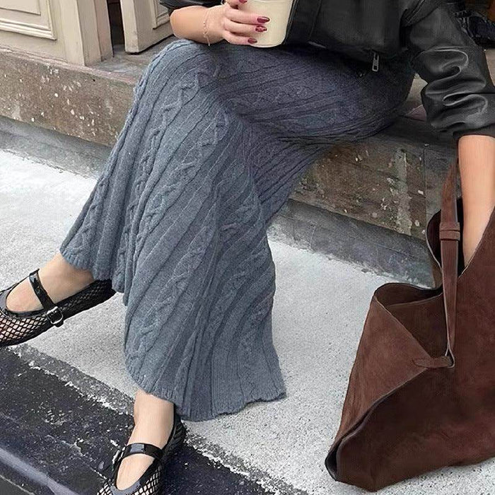 Autumn And Winter Pattern Low Waist Elastic Hip Skirt - Magellan Fashion Shop