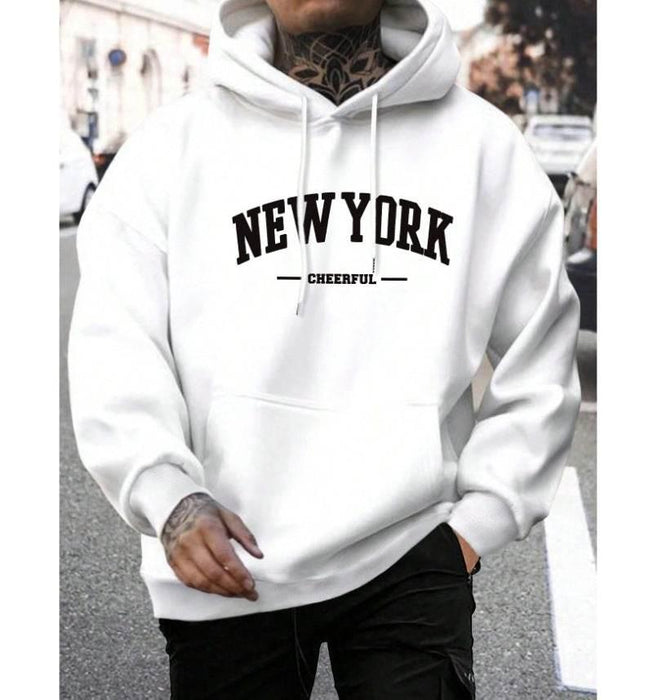 Men's Casual American-style Retro Loose Hooded Sweater - Magellan Fashion Shop