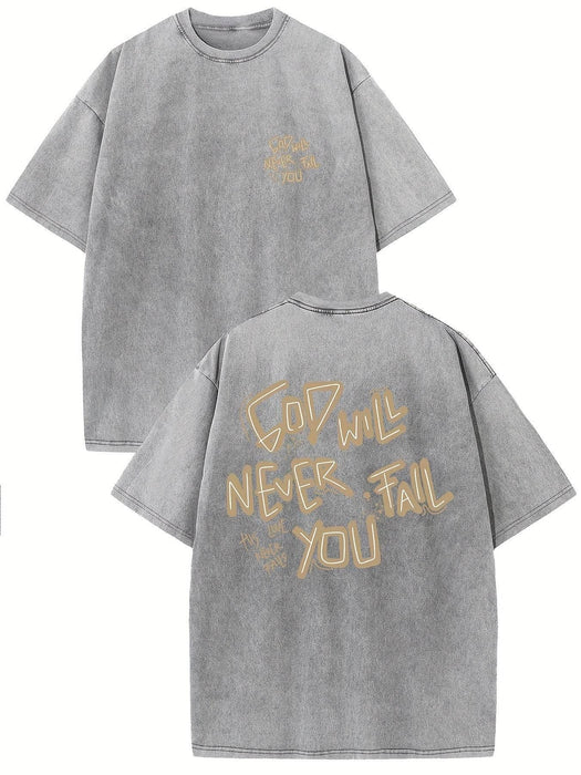 Retro Washed High Quality Cotton Pattern T-shirt - Magellan Fashion Shop