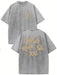 Retro Washed High Quality Cotton Pattern T-shirt - Magellan Fashion Shop