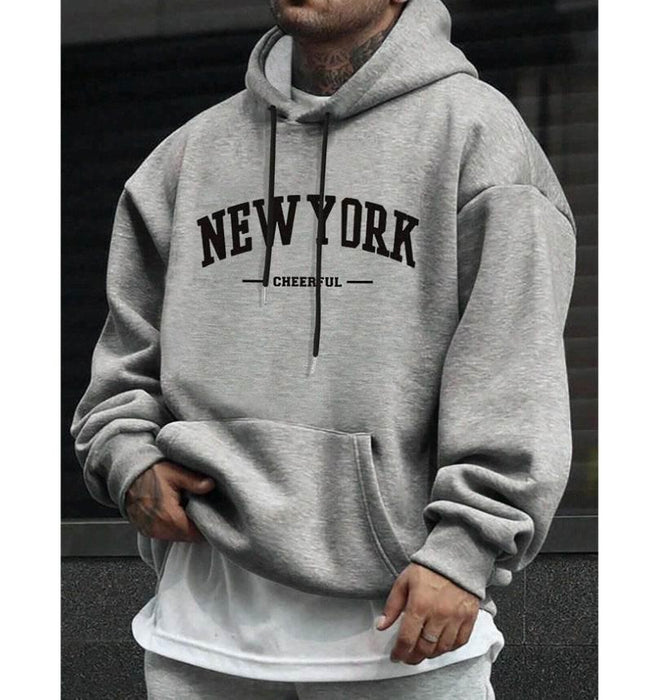 Men's Casual American-style Retro Loose Hooded Sweater - Magellan Fashion Shop