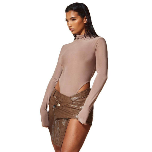 Fashion Personality PU Leather Skirt Wrapped Skirt Women - Magellan Fashion Shop