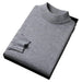 Men's Sweater Slim Fit Pure Color Half Collar Knitted Bottoming Shirt - Magellan Fashion Shop