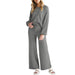 Casual Slimming Long-sleeved Trousers Thin Two-piece Suit - Magellan Fashion Shop