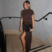 Women's Fashion Slim Round Neck Pleated Dress - Magellan Fashion Shop