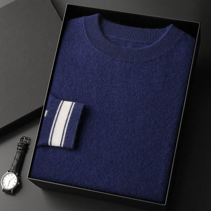 Leisure Sports Cashmere Men's Round Neck Sweater Suit - Magellan Fashion Shop