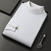 Men's Sweater Slim Fit Pure Color Half Collar Knitted Bottoming Shirt - Magellan Fashion Shop