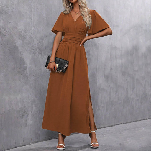 Fashionable Elegant Split Dress - Magellan Fashion Shop