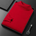 Men's Sweater Slim Fit Pure Color Half Collar Knitted Bottoming Shirt - Magellan Fashion Shop