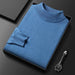 Men's Sweater Slim Fit Pure Color Half Collar Knitted Bottoming Shirt - Magellan Fashion Shop
