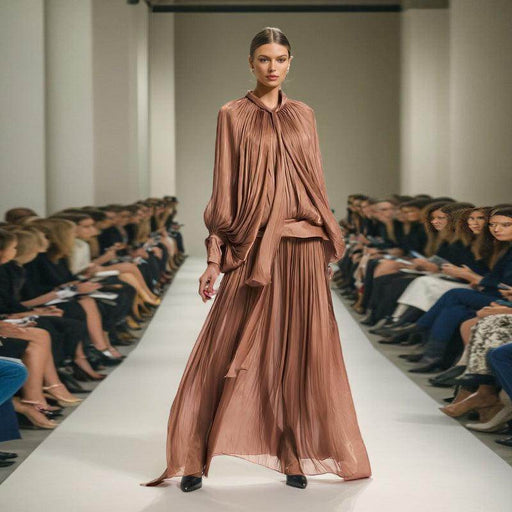 Retro Design Pleated Batwing Sleeve Autumn Winter - Magellan Fashion Shop