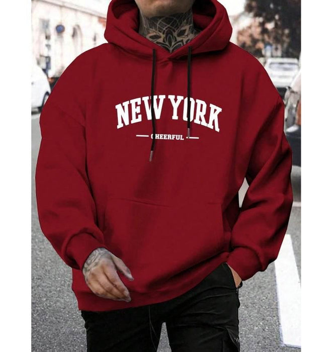 Men's Casual American-style Retro Loose Hooded Sweater - Magellan Fashion Shop