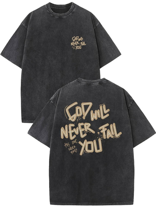 Retro Washed High Quality Cotton Pattern T-shirt - Magellan Fashion Shop
