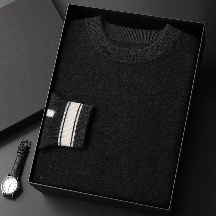 Leisure Sports Cashmere Men's Round Neck Sweater Suit - Magellan Fashion Shop
