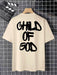 Personality Letter Pattern Oversized T-shirt Men - Magellan Fashion Shop