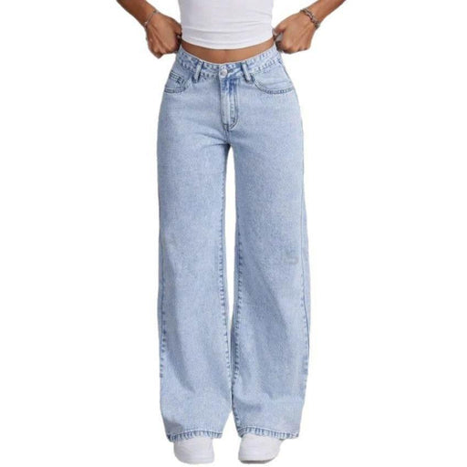 Embroidered Jeans For Women Straight Loose Trousers - Magellan Fashion Shop