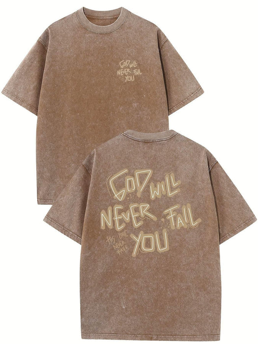 Retro Washed High Quality Cotton Pattern T-shirt - Magellan Fashion Shop