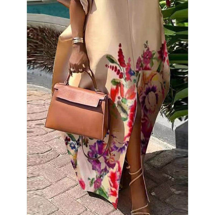 New Personalized Puff Sleeve Printing Dress - Magellan Fashion Shop