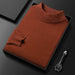Men's Sweater Slim Fit Pure Color Half Collar Knitted Bottoming Shirt - Magellan Fashion Shop