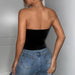Deep V Wrapped Chest top Without Back - Magellan Fashion Shop