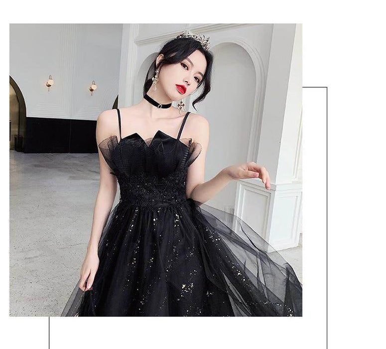 Black Evening Dress Temperamental Minority High-end - Magellan Fashion Shop