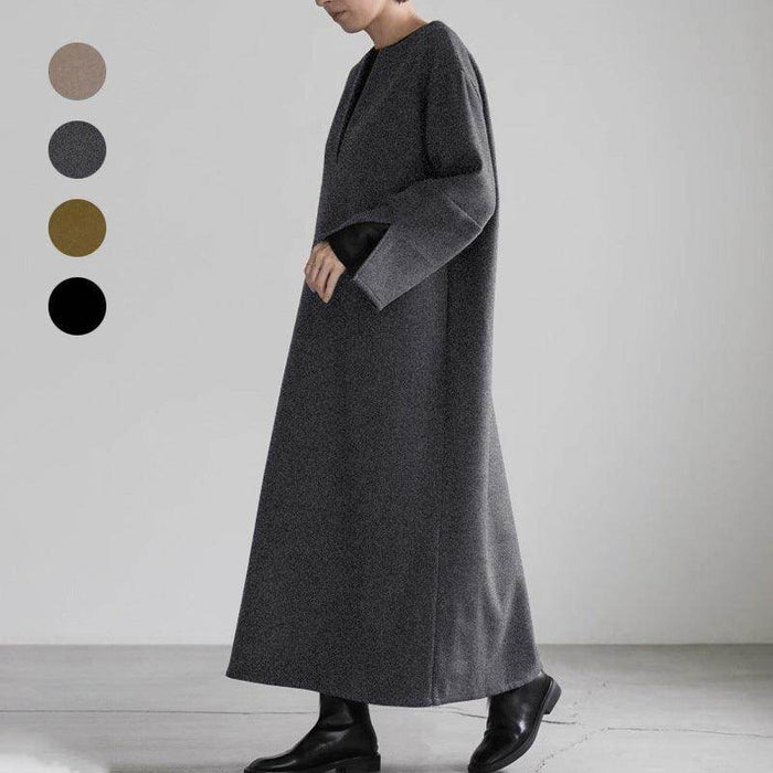 Autumn And Winter Woolen Women's Baggy Coat - Magellan Fashion Shop
