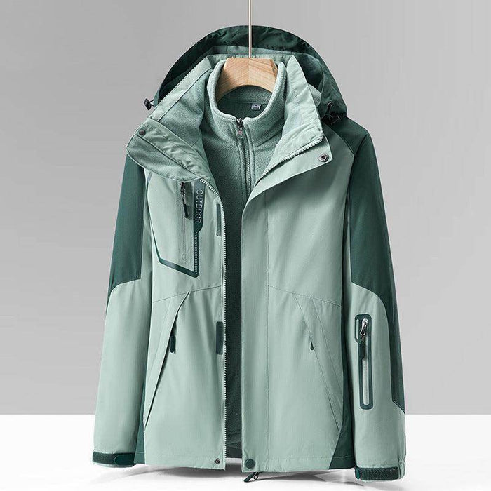 Three-in-one Outdoor Fleece Coat Thickened Mountaineering Clothing - Magellan Fashion Shop