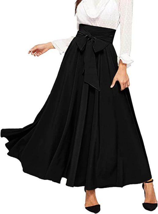 High Waist Slimming Front Lace-up A- Line Dress - Magellan Fashion Shop