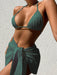 3pcs Halterneck Swimsuit Set Beach Solid - Magellan Fashion Shop