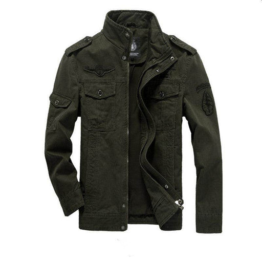 New Washed Men's Flying Stand Collar Men's Clothing Jacket - Magellan Fashion Shop
