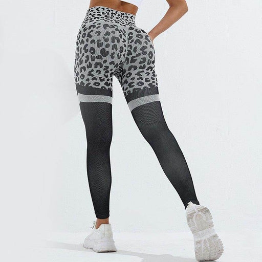Leopard Print Fitness Pants For Women High Waist Butt Lifting Seamless - Magellan Fashion Shop