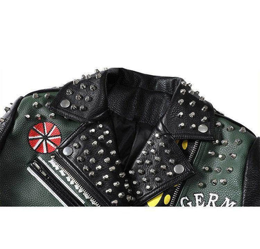 Fashion Floral Print Short Motorcycle Jacket - Magellan Fashion Shop