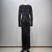 Women's Fashionable Sequins Long Sheath Dress - Magellan Fashion Shop