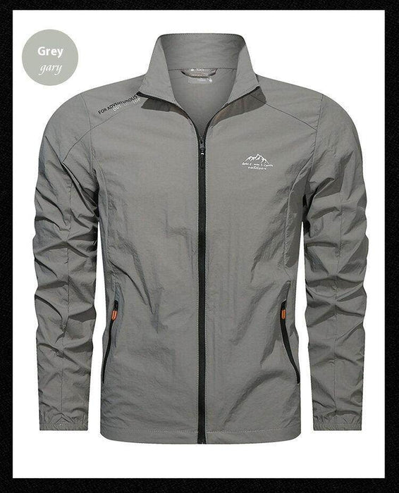 Men's Ultra-thin Stand Collar Sun-protective Clothing Quick-drying Breathable Sports Jacket - Magellan Fashion Shop