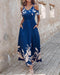 Fashion Shoulder-baring Printed Waist-controlled Long Dress - Magellan Fashion Shop