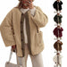 Women's Warm Winter Collarless Jacket - Magellan Fashion Shop