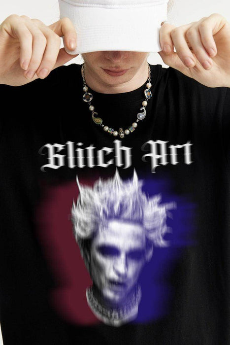 Men's Rock Portrait Printing T-shirt Loose - Magellan Fashion Shop