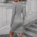 Hip-wrapped V-neck Long-sleeve Dress Women - Magellan Fashion Shop