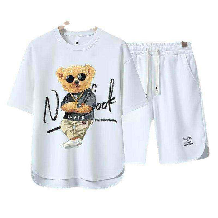 Short-sleeved T-shirt Summer Men Leisure Set Teenagers - Magellan Fashion Shop