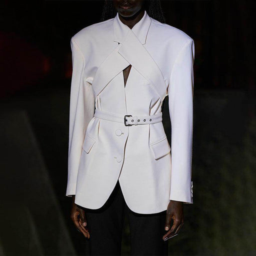 Fashion Personality Solid Color Suit Coat For Women - Magellan Fashion Shop