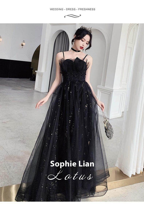 Black Evening Dress Temperamental Minority High-end - Magellan Fashion Shop