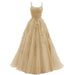 Camisole Ball Gown Long Tulle Lace Party Evening Gown - Magellan Fashion Shop